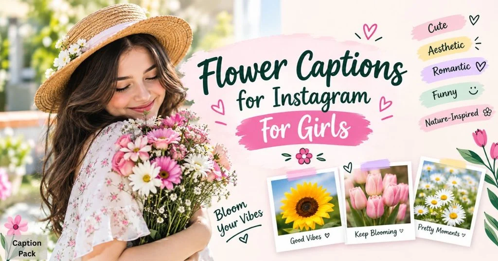 Flower Captions For Instagram For Girls
