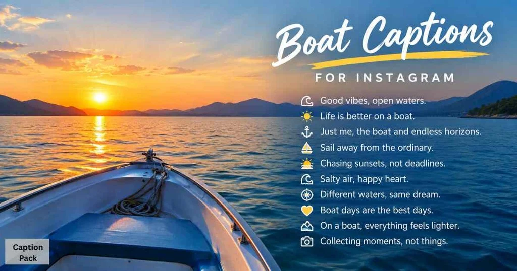 Boat Captions For Instagram